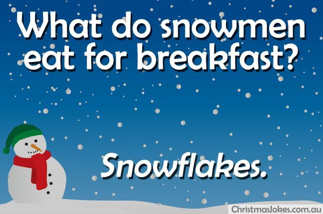Snowman breakfast